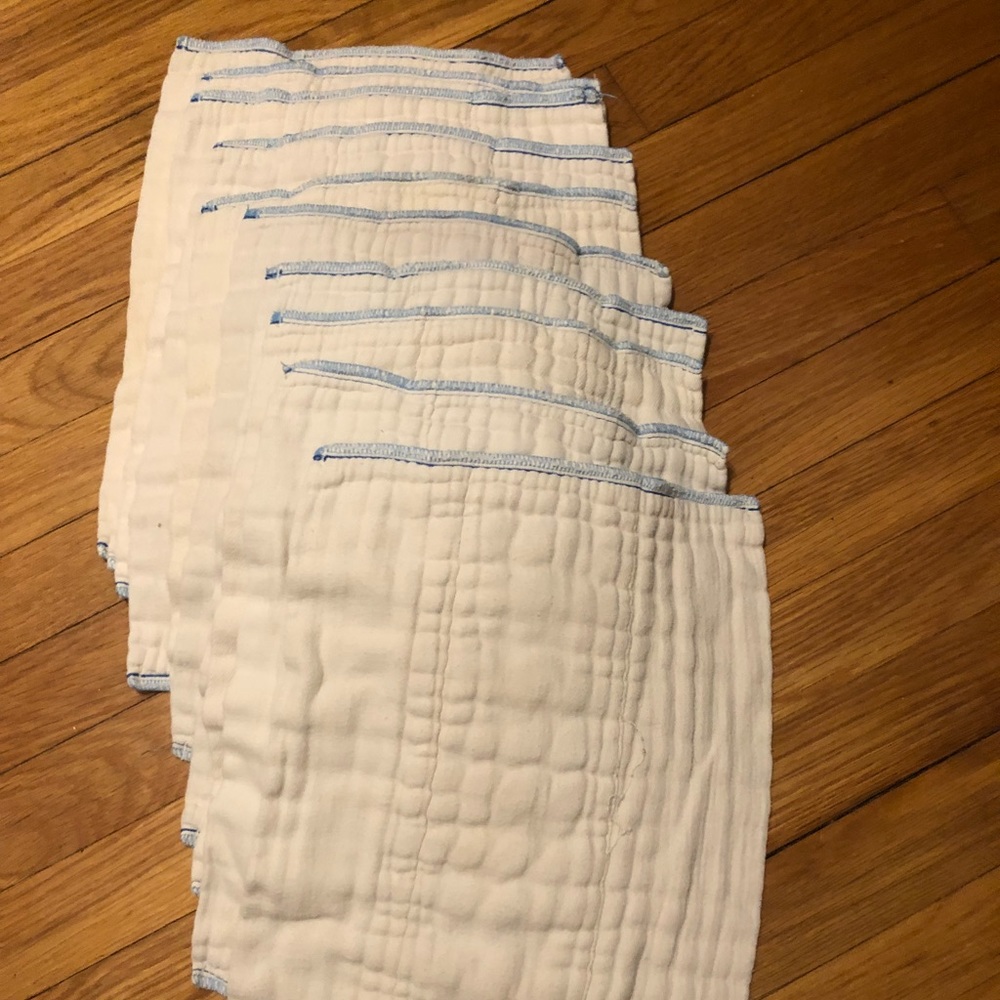 Set of 10 prefold diapers